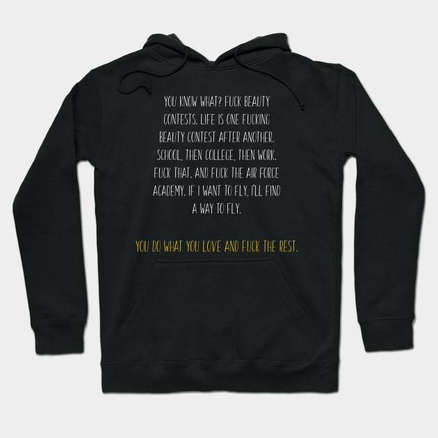 Little Miss Sunshine Quote Hoodie by Yellowkoong